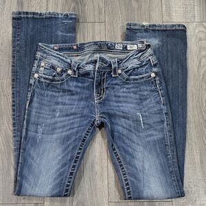 Miss Me Y2k Women's Blue Distressed Bootcut Jeans